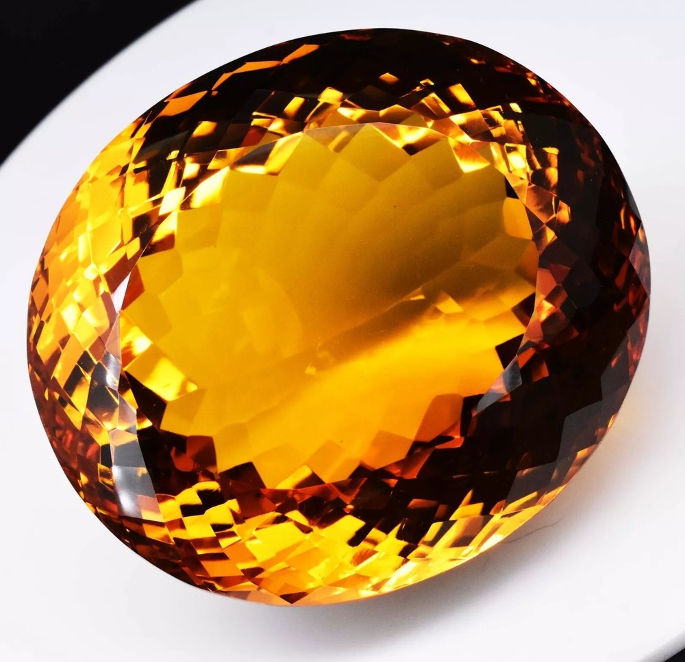 Natural Certified 1004.60 Ct Brazilian Yellow Citrine Oval Cut Loose Gemstone for Jewelry Design