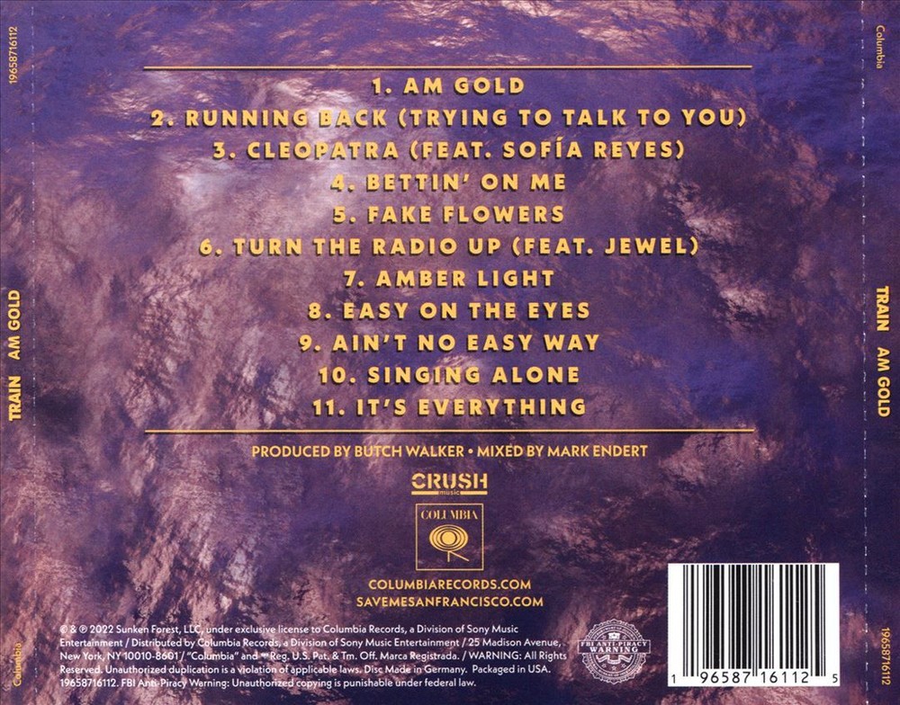 TRAIN AM GOLD NEW CD