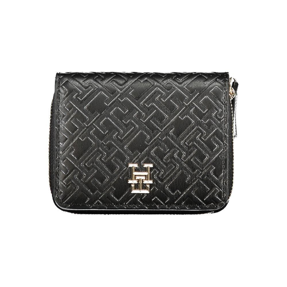 Tommy Hilfiger Sleek Black Polyethylene RFID Wallet