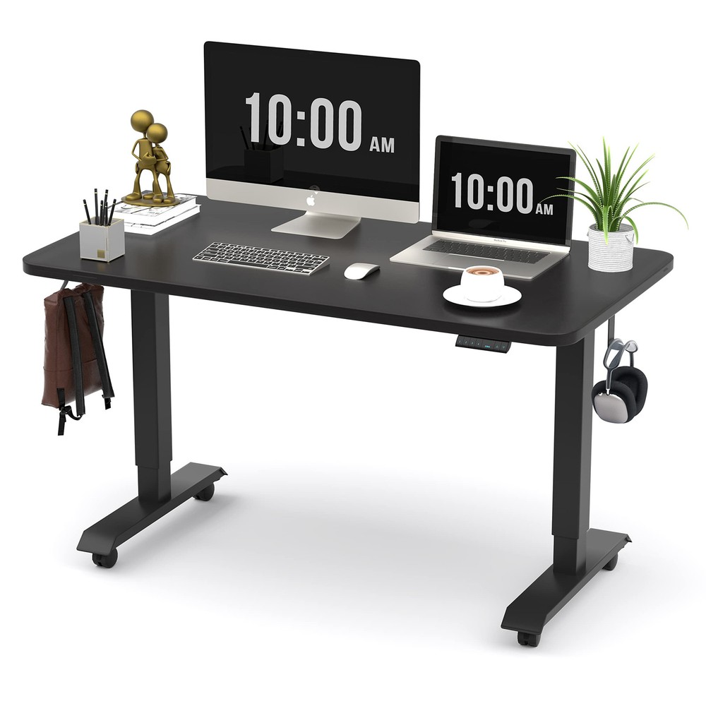 Electric Height Adjustable Standing Desk, 48x24 Inches, Ergonomic Home Office...