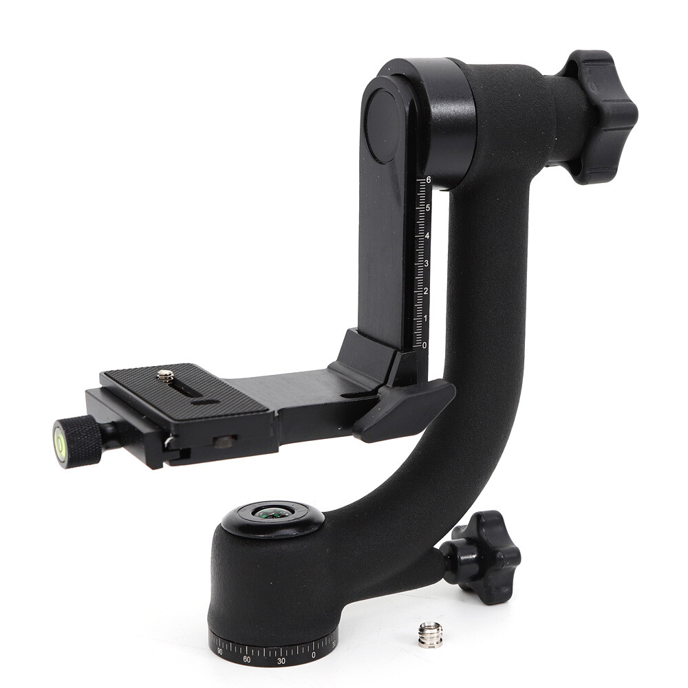 360° Tripod Panoramic Gimbal Pan Head Ball Mount for Telephoto Lens Black SALE !