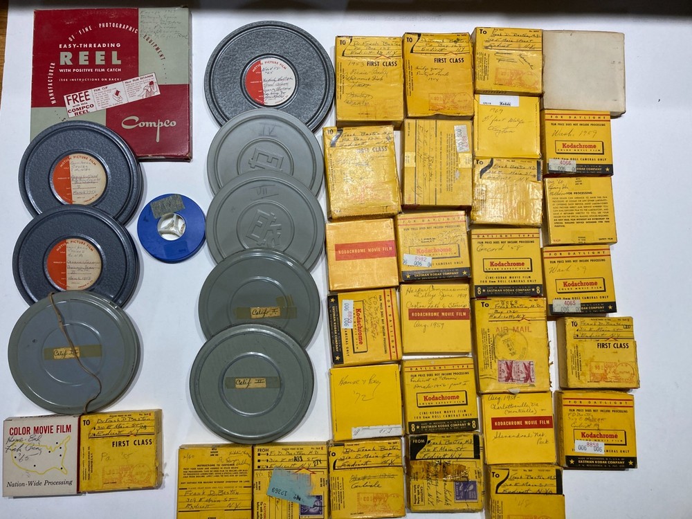 Vintage 1950's 60s KODACHROME Kodak 8mm HOME MOVIE Film Reel Lot