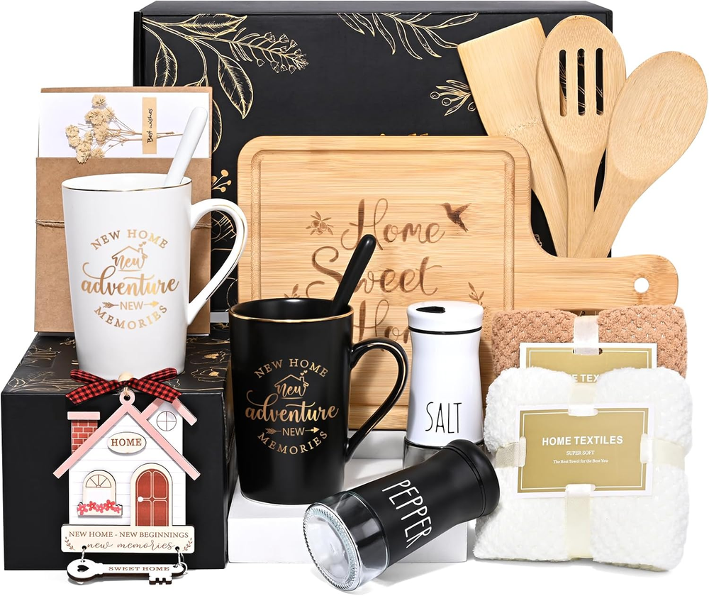 House Warming Gifts New Home, 12 Pcs New House Gift Basket, Housewarming Present