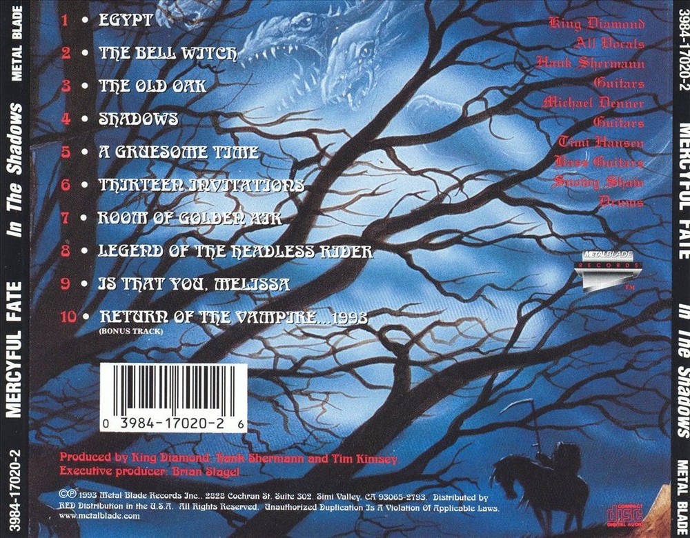 MERCYFUL FATE IN THE SHADOWS NEW CD