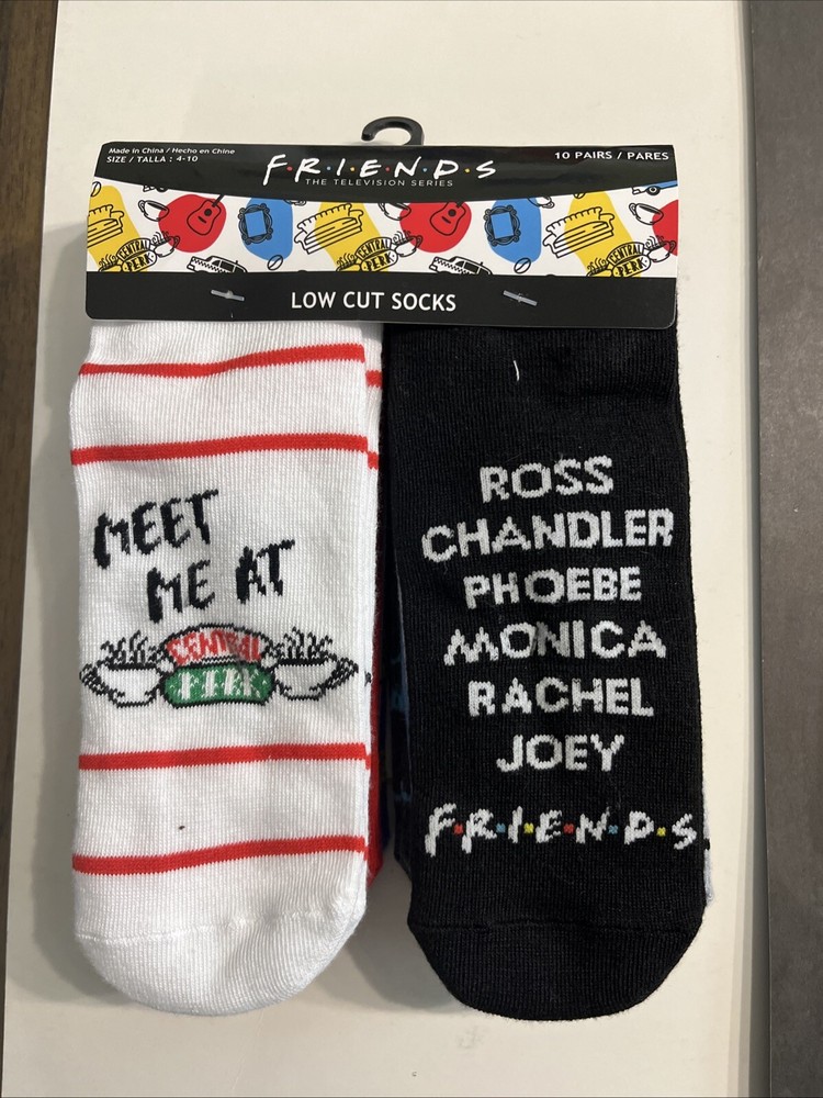 Friends TV Series Women's Low Cut Socks 10-Pack