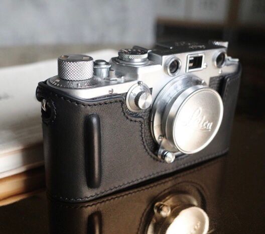 Genuine Leather Camera Case for Leica 3F 3C IIIF IIIC in Black