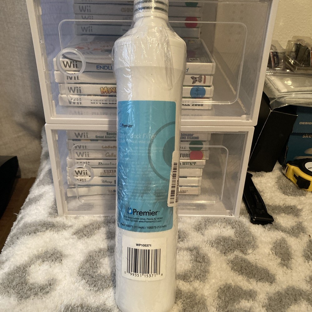 Premier Watts Carbon Block Water Filter WP105371 / WP105373  Blue - NEW & SEALED