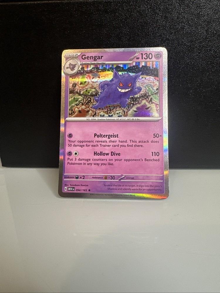 Pokémon TCG Gengar 094/165 Holo Rare Scarlet & Violet 151 NM+ 2023