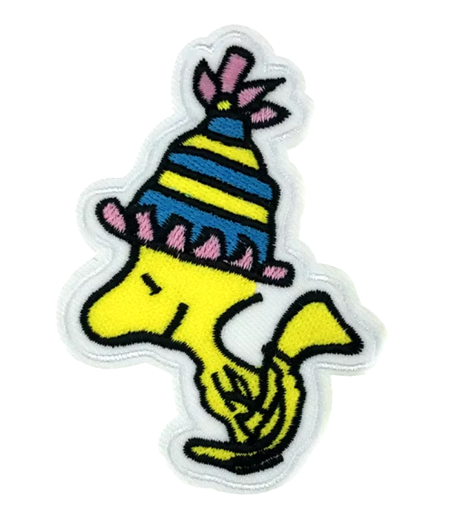 WOODSTOCK with Beanie Hat - PEANUTS COMIC STRIP - Embroidered Iron On Patch