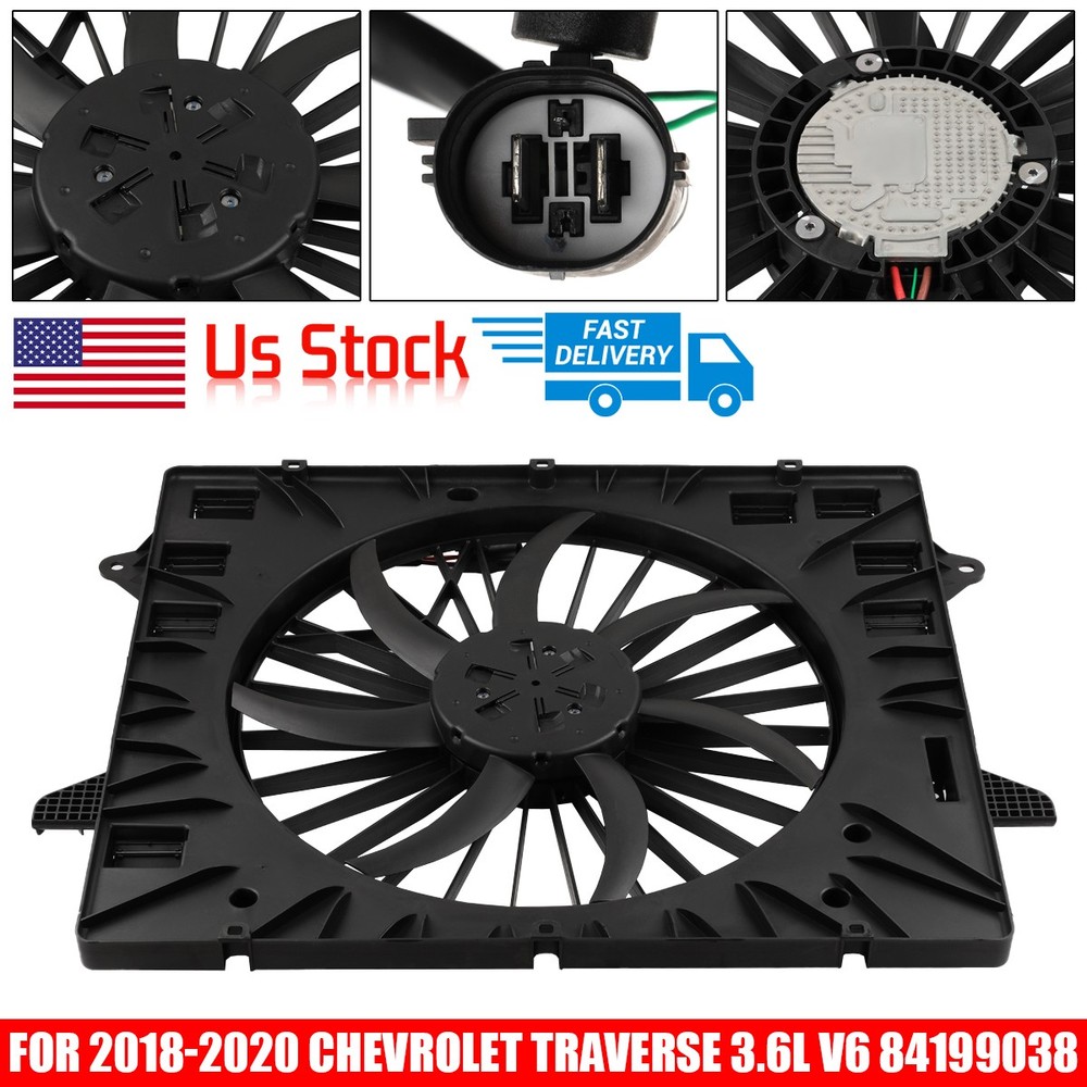 OEM Radiator Condenser Cooling Fan For Chevrolet Traverse 2018-20 3.6L ,84199038