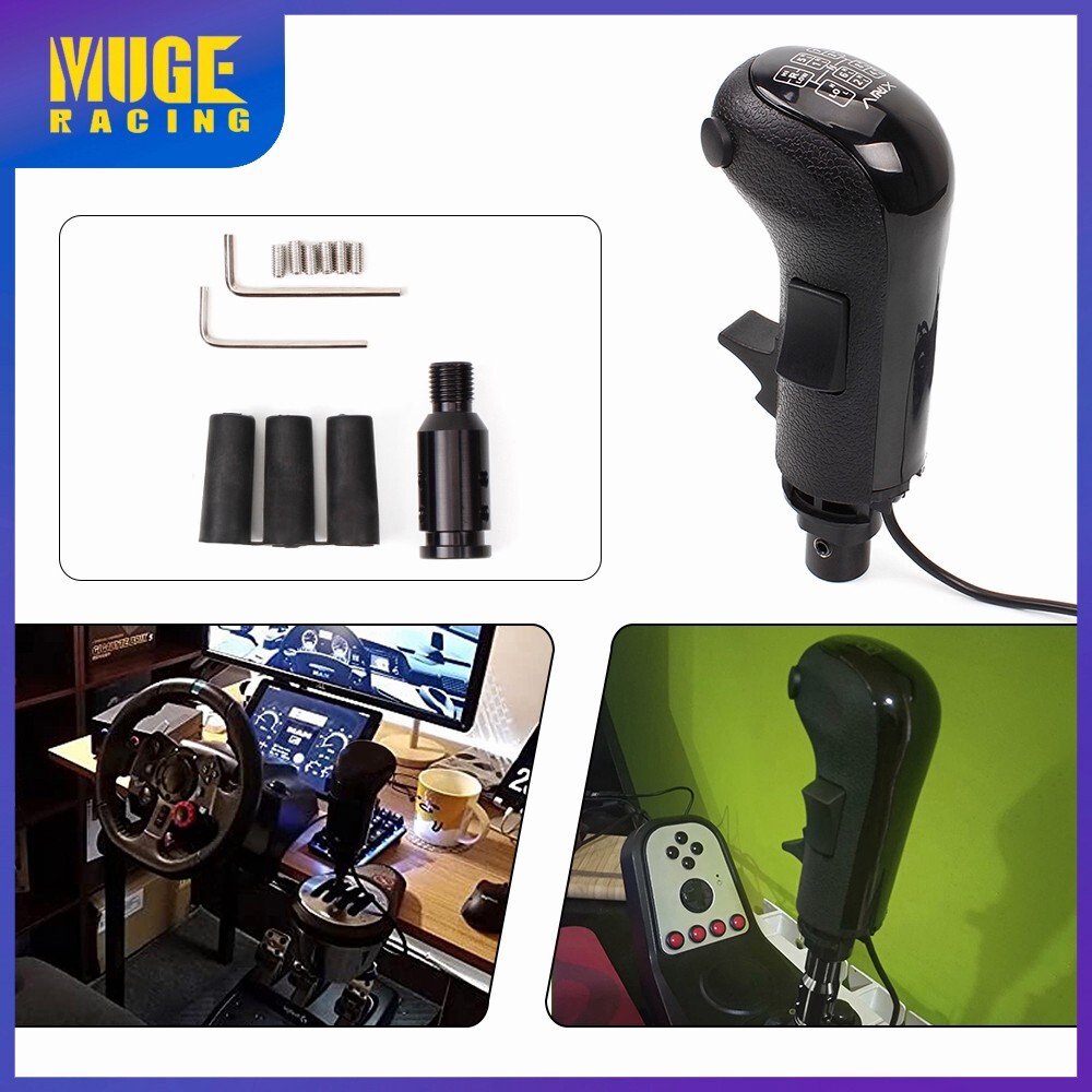 PC USB Game Gear Shifter Knob for Logitech G29 G27 G25 Thrustmaster TH8A FANATEC
