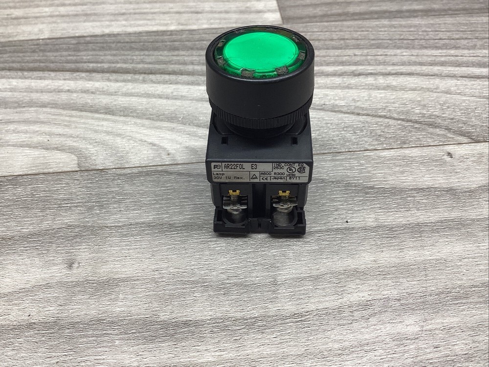 Green AR22FOL E3 Push Return Button Model #808F265-image