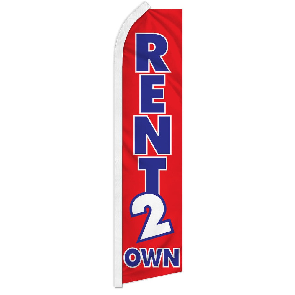 Rent-to-Own Advertising Swooper Feather Flutter Flags - Affordable Rentals for Eye-Catching Promotions