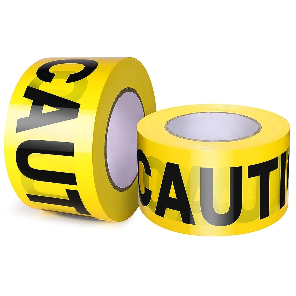 Grotheory Yellow Caution Tape 2 Pack, 3