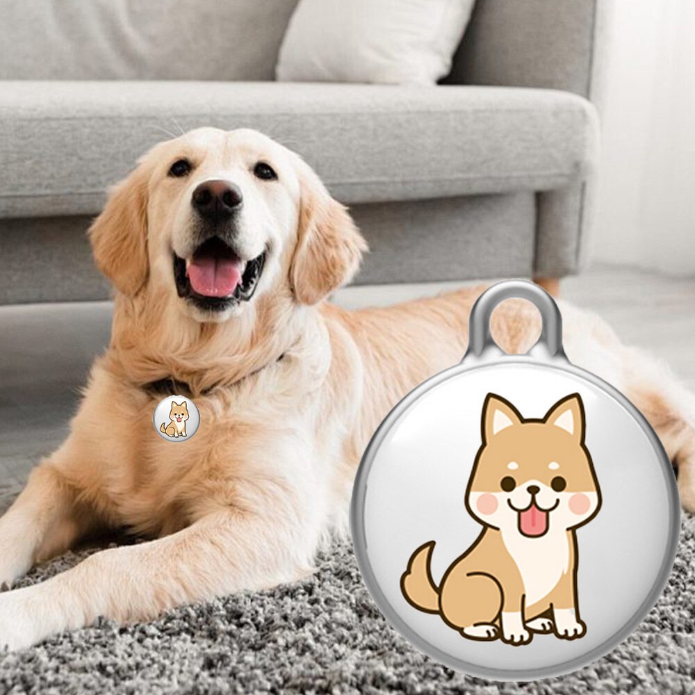 GPS-трекер для домашних животных совместимый с Bluetooth умный локатор для собак кошек