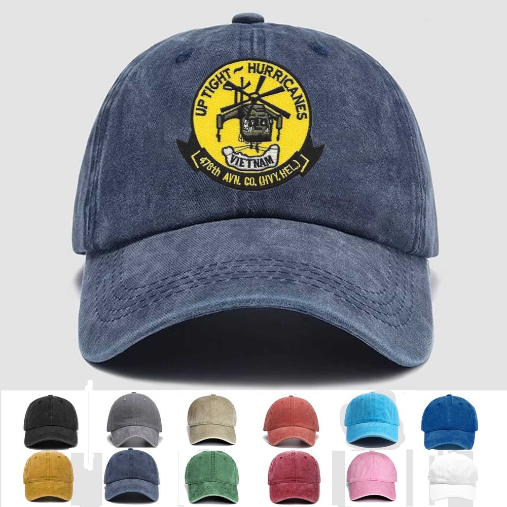 Custom Embroidered Hat 478th Aviation Company Heavy Helicopters, Veteran Cap