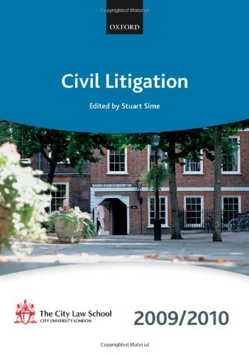 Civil Litigation 2009-2010: 2009 Edition (Bar Manuals) By Stuart