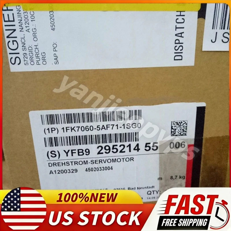 1PC New 1FK7060-5AF71-1SG0 Siemens Servo Motor Factory Sealed Fast Delivery