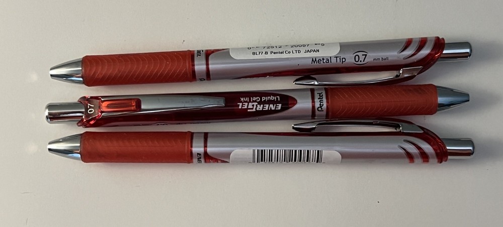 Pentel EnerGel RTX Retractable Liquid Gel Pen, Medium (0.7mm)