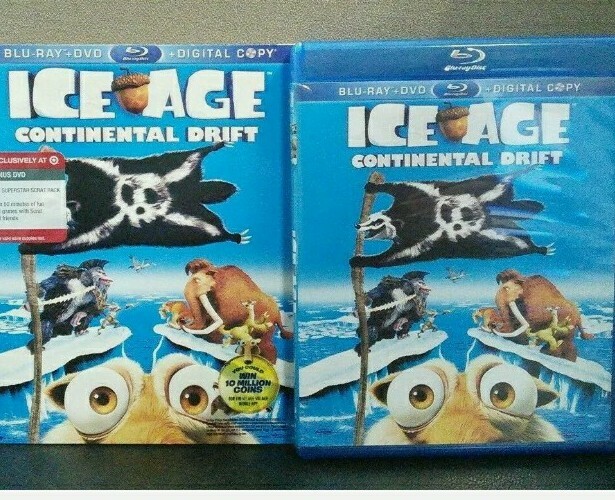Like New** Ice Age: Continental Drift (Blu-ray+DVD+Digital w/Slip) Target Excl