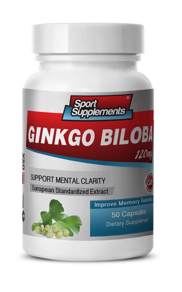 Aging Male Vitality - Ginkgo Biloba Extract 120mg - Improved Thinking Caps  1B-image