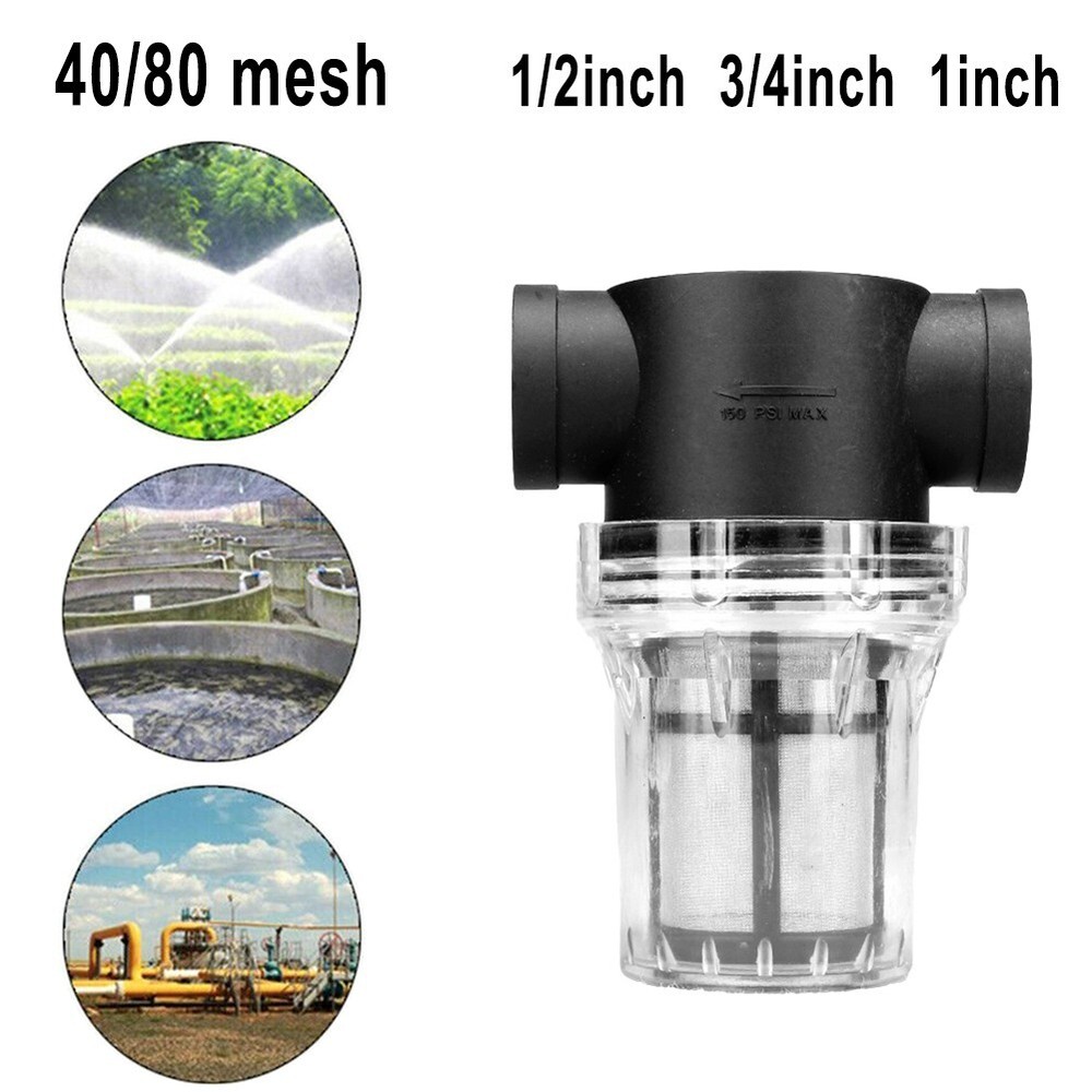 1/2 3/4 1 Inch Water Pump Pipe Filter Strainer for Efficient Irrigation
