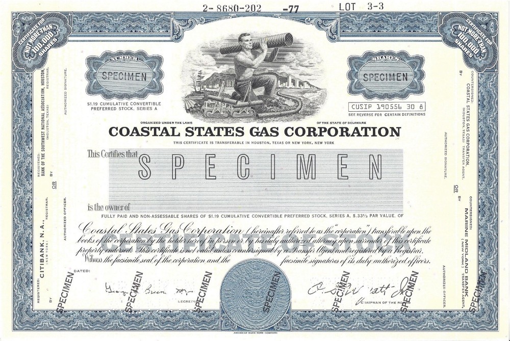 COASTAL STATES GAS CORPORATION.....ABN 