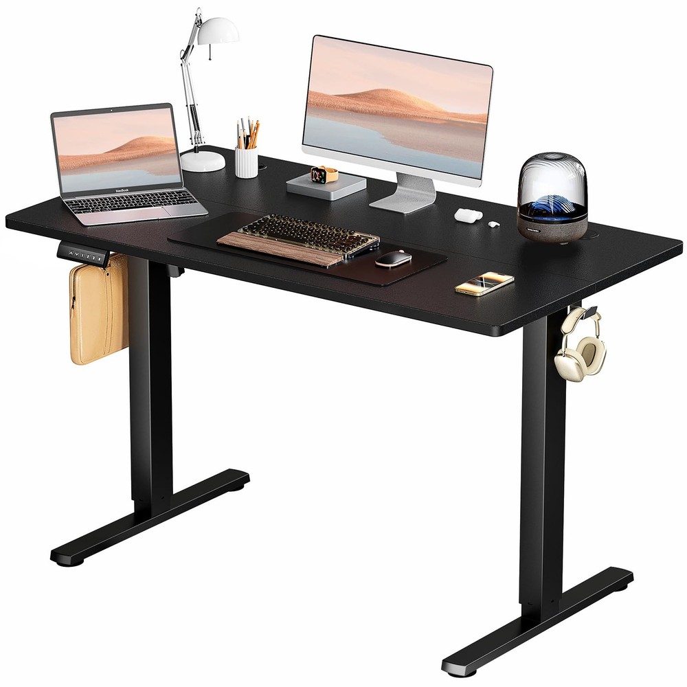 Adjustable Height Standing Desk 48 Inch Electric Sit Stand Up Down Computer T...