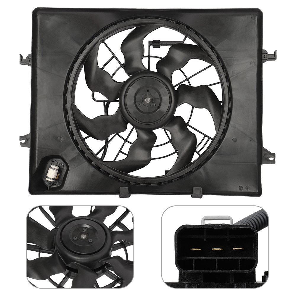Electric Radiator Cooling Fan Assembly For Hyundai Sonata 2011 2012 2013