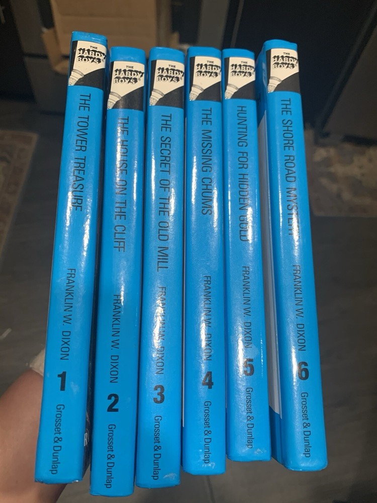 Hardy Boys Franklin Dixon Glossy Cover Set 1-6 AR Chapter Mystery Books