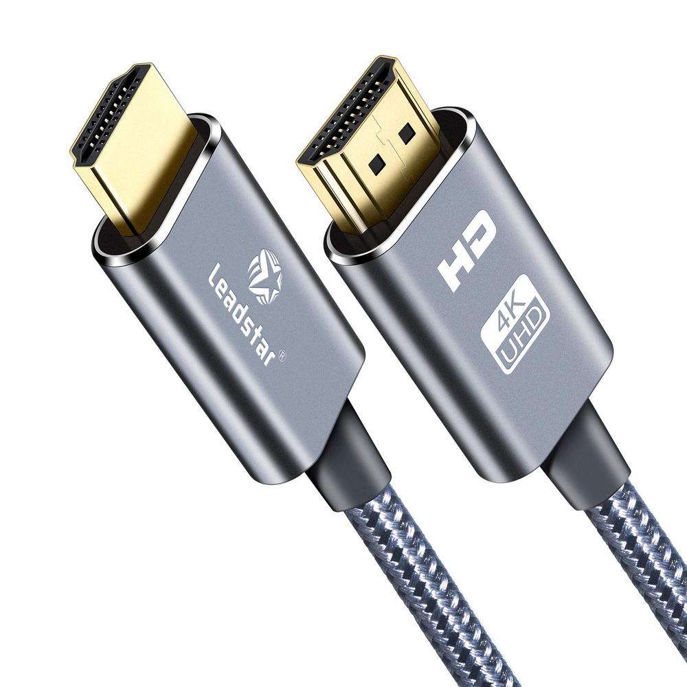 4K HDMI Cable 15ft High Speed Braided 2.0 Cord for Ultra HD 2160P 60Hz