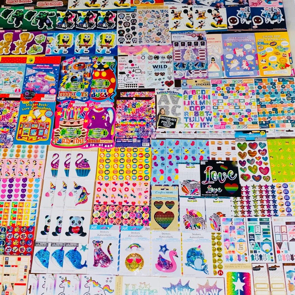 999+ HUGE Lot DIY Scrapbooking Stickers Great Variety of Supplies Lots Of Themes