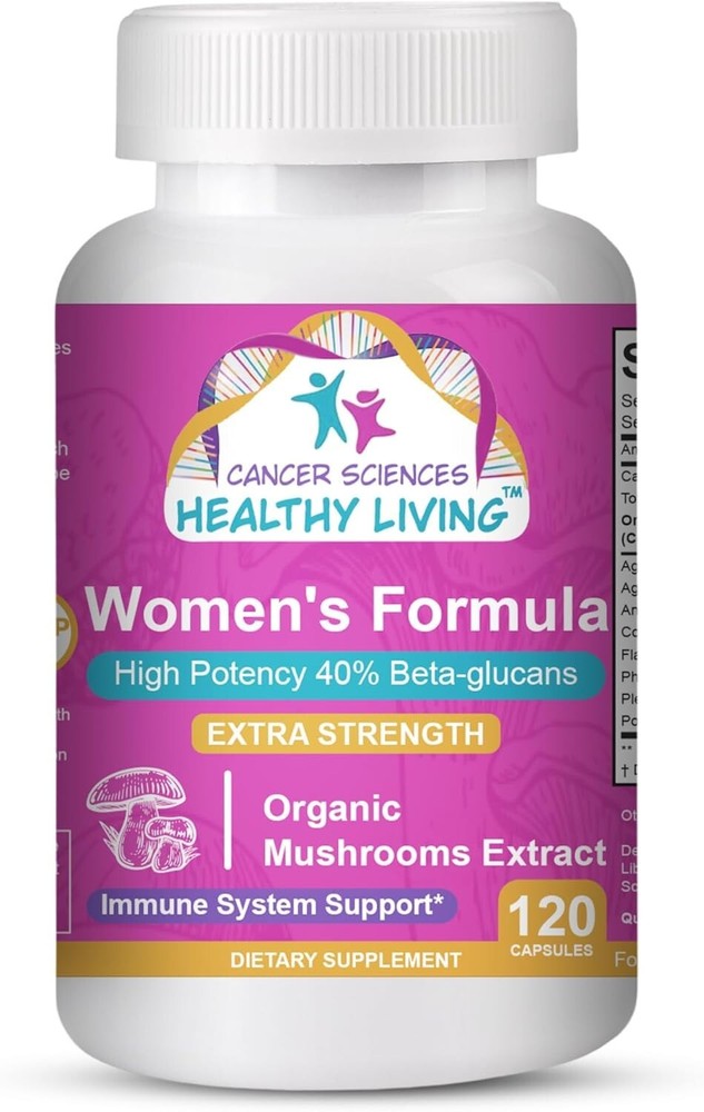 CANCR SCIENCES HEALTHY LIVING Women's Formula, Organic Mushrooms Extra Strength-image