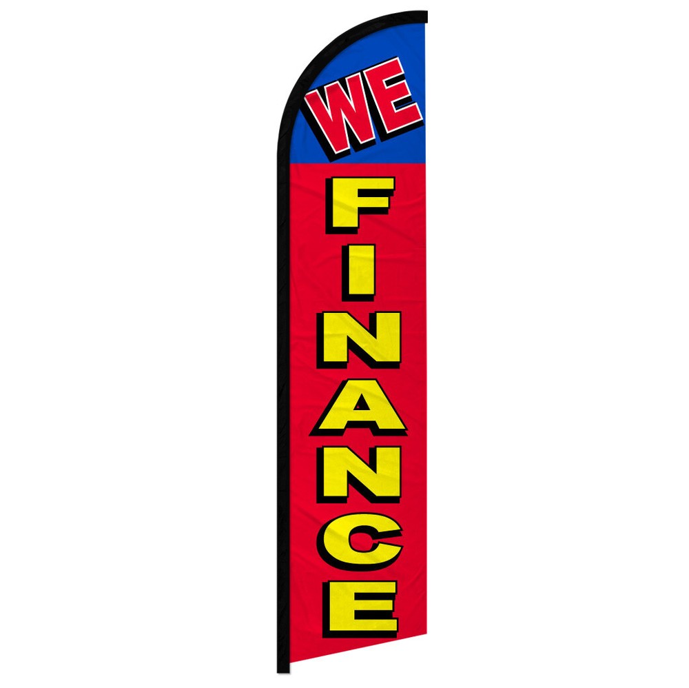 Full Curve Windless Swooper Flag with Flexible Financing Options – Stylish and Affordable Outdoor Advertising Solution