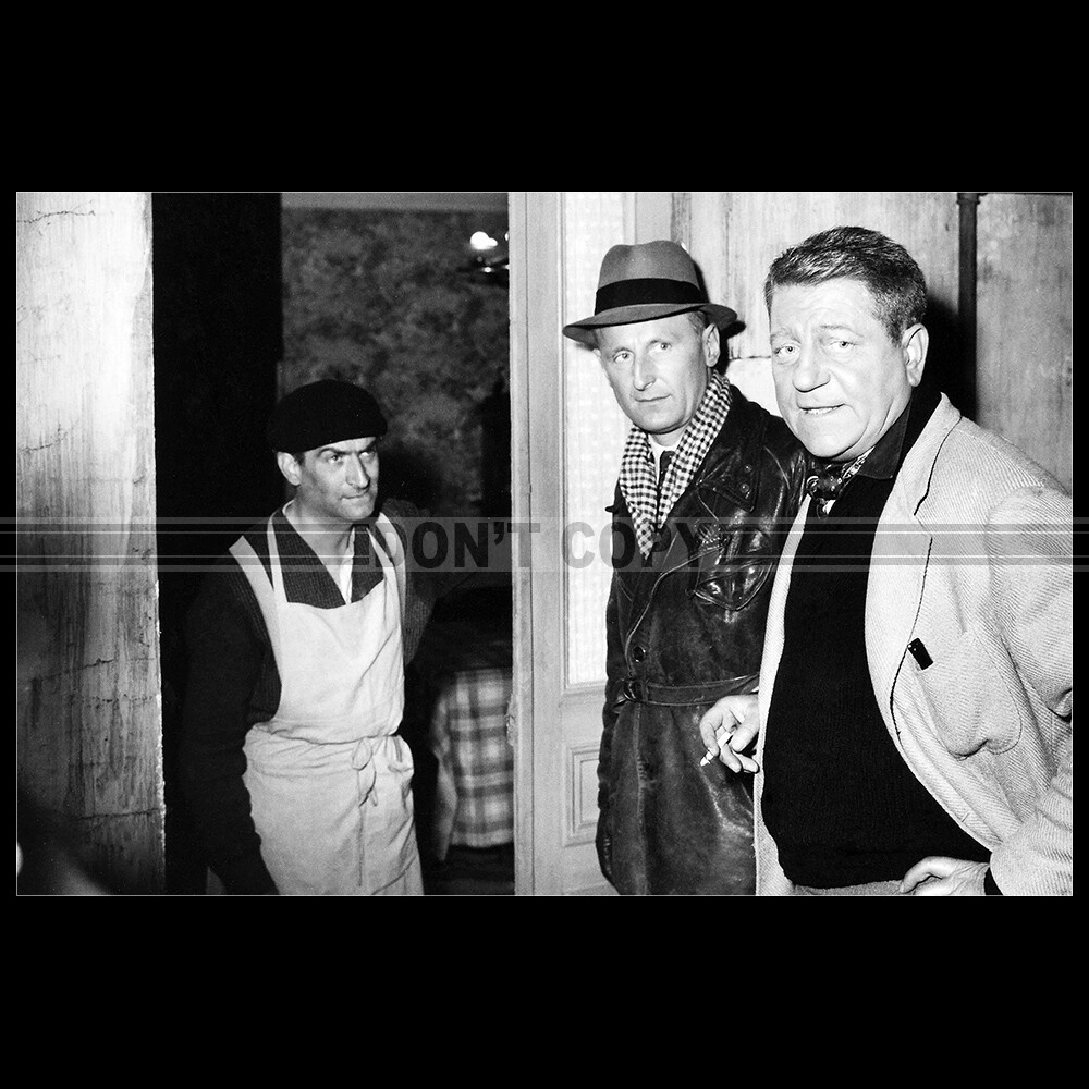 Photo F.007598 LOUIS DE FUNÈS BOURVIL JEAN GABIN (LA TRAVERSÉE DE PARIS) 1956