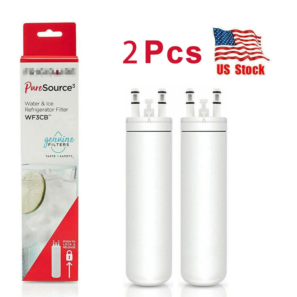 NEW 2PCS OF Refrigerator filter replacement WF3CB Pure Source Water Filter US
