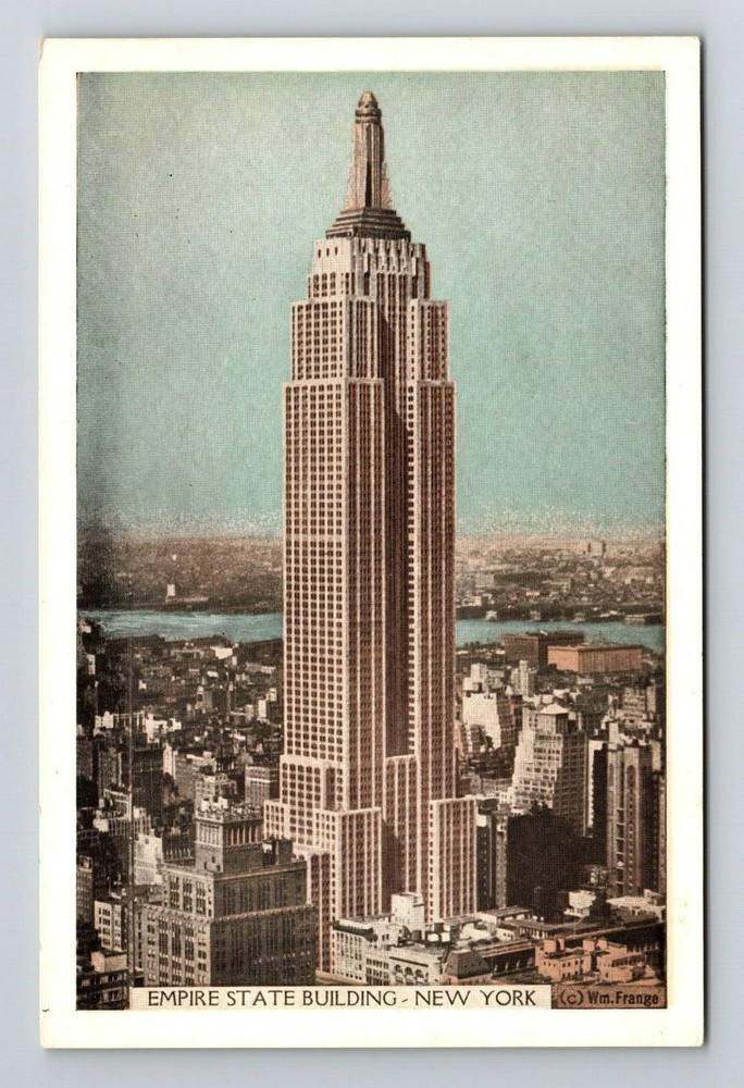 New York City NY, Empire State Building, Vintage Postcard