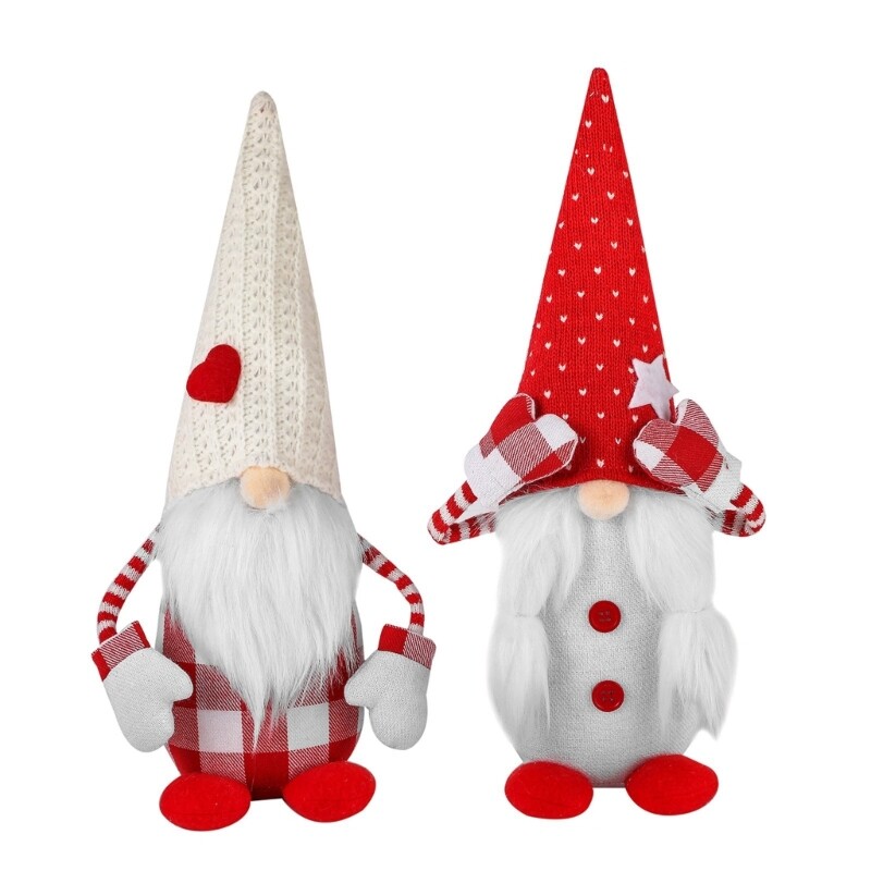 Valentine's Day Gnome Sculpture for Office & Bedroom Decor