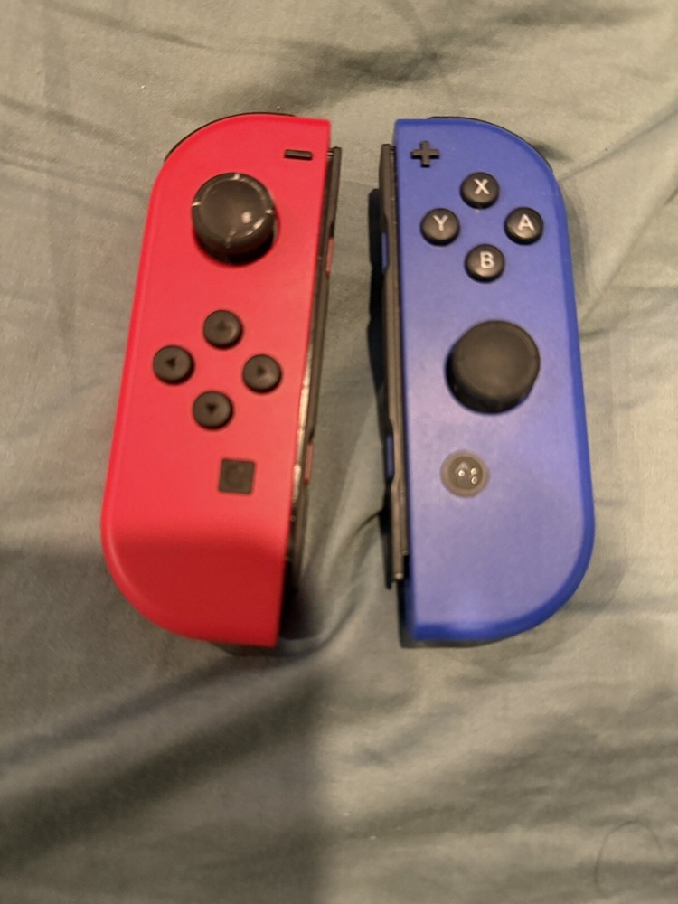 Nintendo Switch Joy-Con Pair Neon Red and Dark Blue