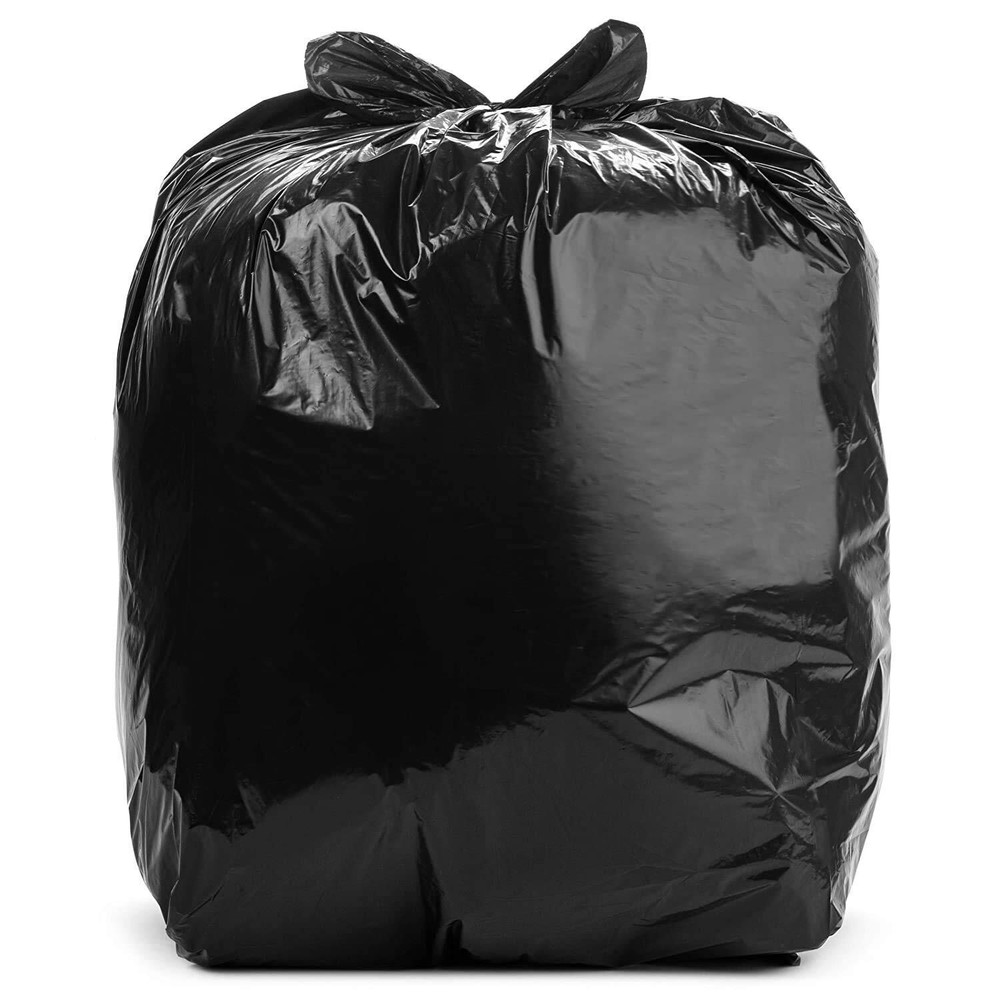 RCM-3858XXX 55-60 Gallon 2.0 MIL (eq) Black Heavy Duty Trash Can Liners - 38