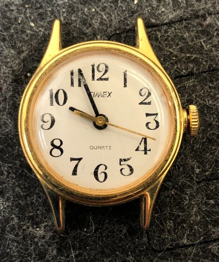 Vintage Timex Analog Watch Gold Tone - Not Tested