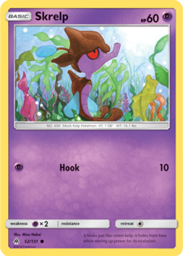 Skrelp 52/131 Forbidden Light Pokemon TCG Near Mint Condition