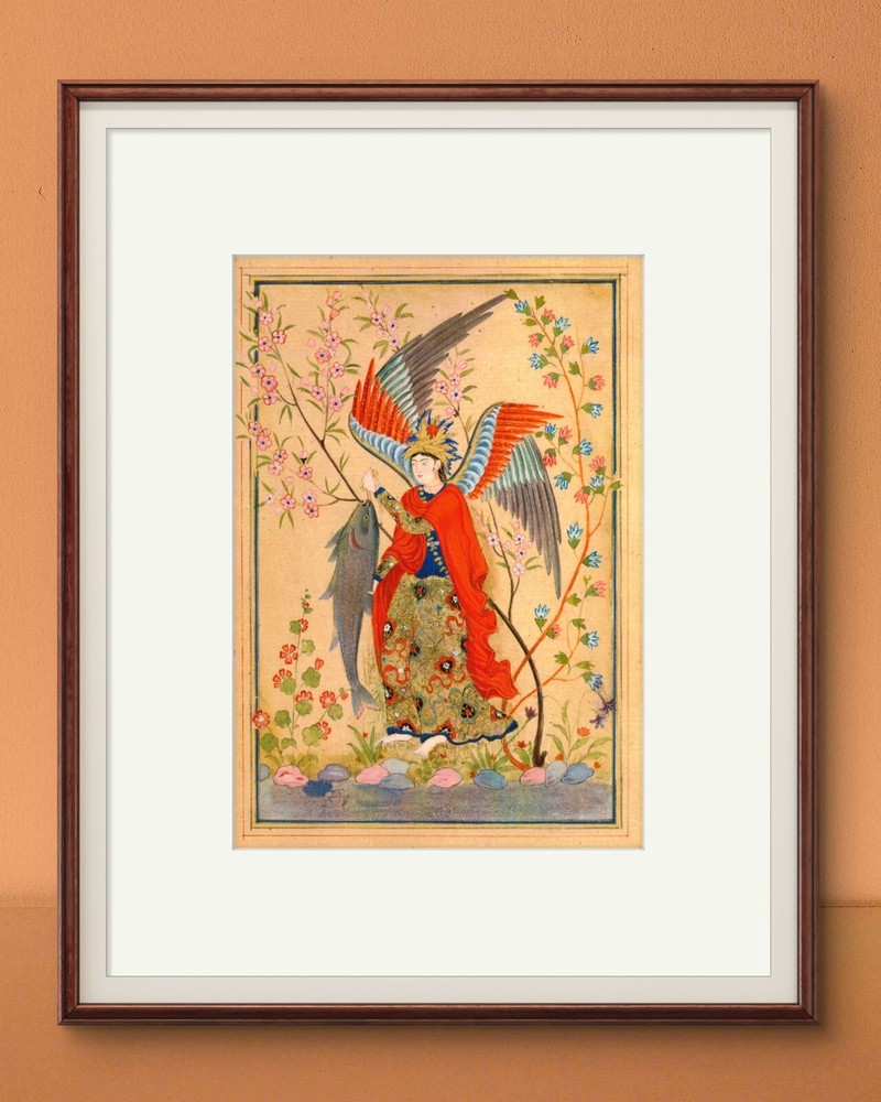 Art Print Persian Miniature Painting Small Size Wall Decor Unframed Print Poster