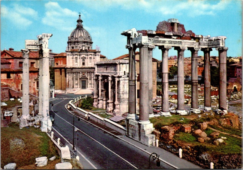 Postcard c1960s Foro Romano Rome  Italy