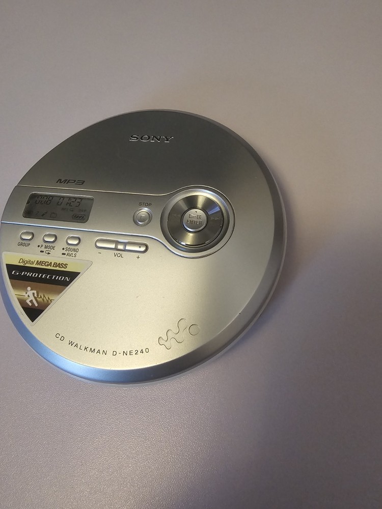 Sony Walkman D-NE240 Portable CD Player with Anti-Skip Protection