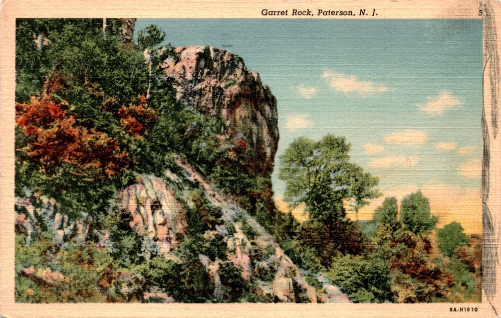 Garret Rock, Paterson, N. J., Garret Mountain Reservation, Passaic Postcard