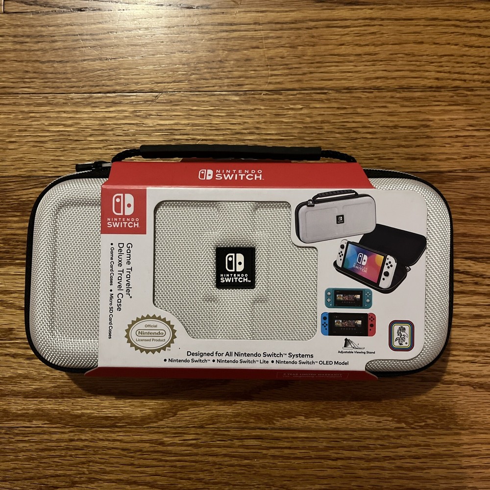 Nintendo Switch Game Traveler Deluxe Travel Case - White - New Sealed!