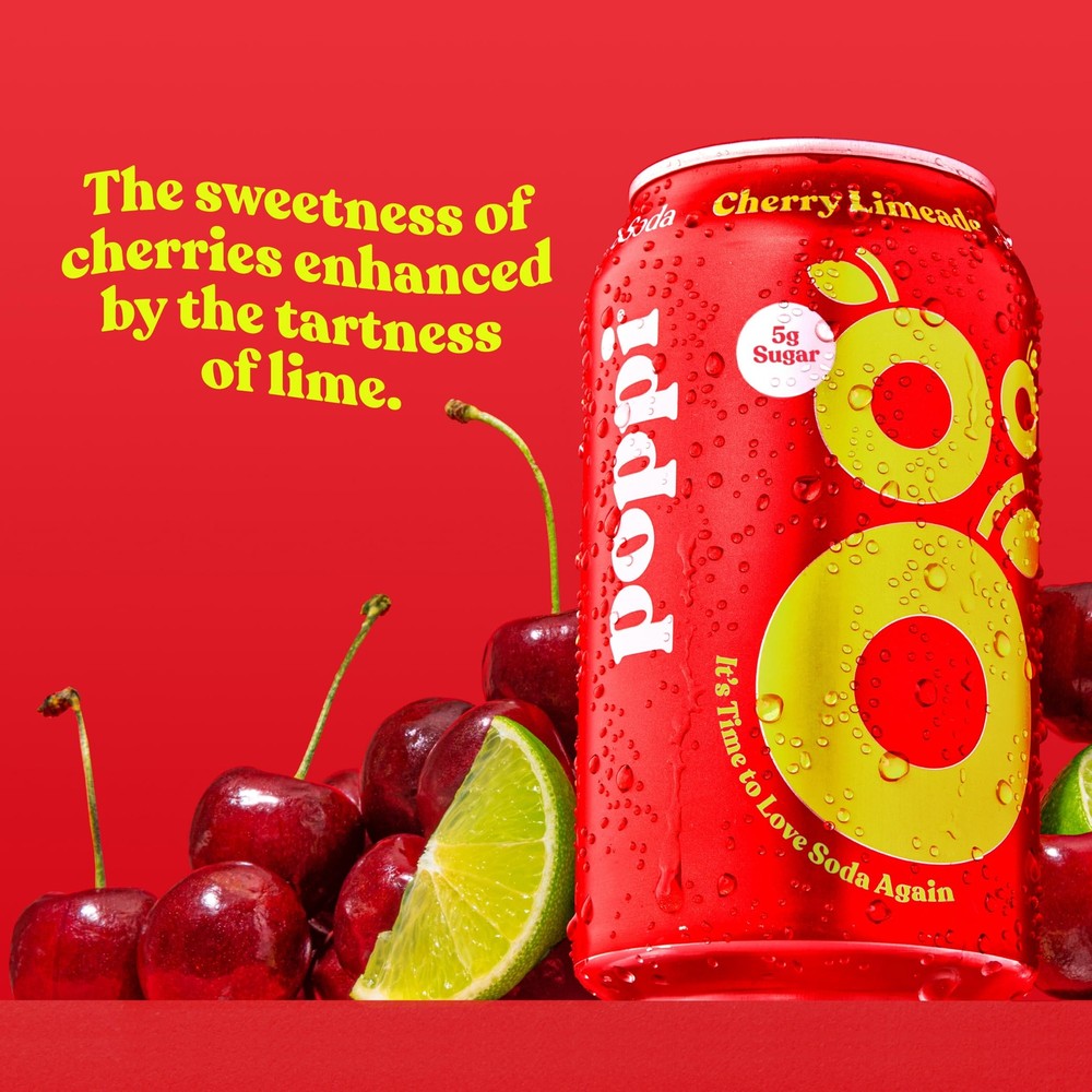 Poppi Sparkling Prebiotic Soda with Apple Cider Vinegar Seltzer Water