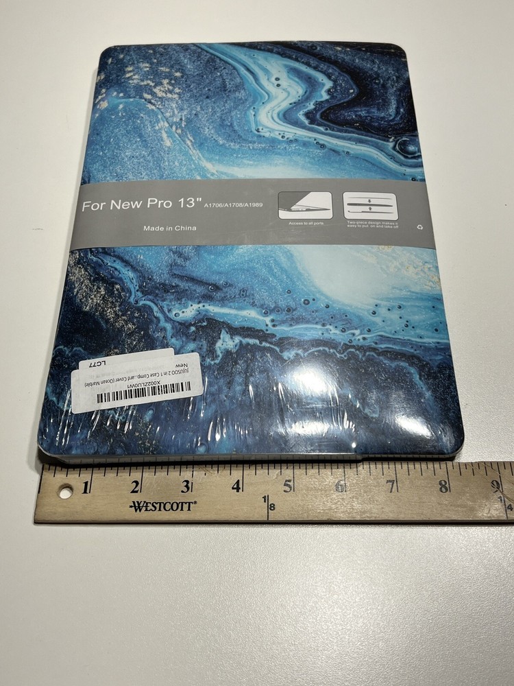 Blue Ocean Marble Case for MacBook Air 13 A1706 A1708 A1989