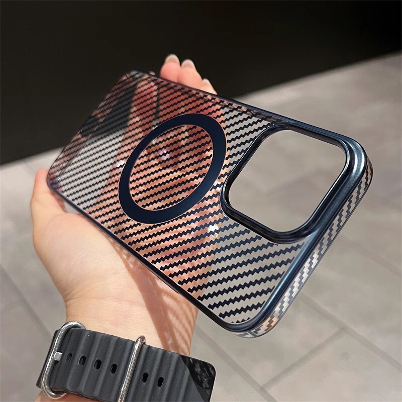 Cober Funda case para iPhone 16 15 14 12 13 11 Pro Max cover 6D Fibra protectora